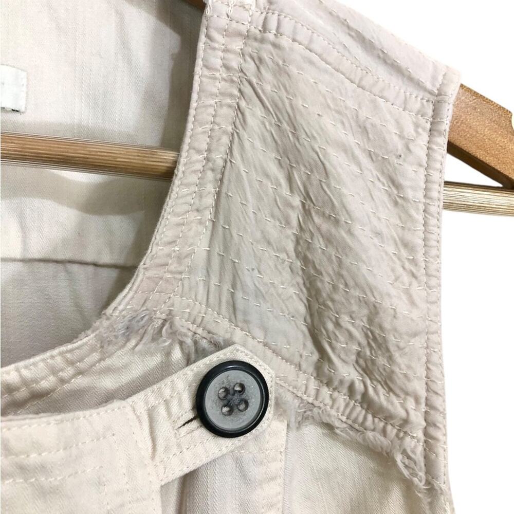 Sundance Cream Asymmetric Button Utility Safari V… - image 3